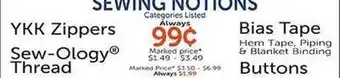 Hobby Lobby Sewing Notions offer