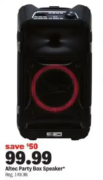 Meijer Altec Party Box Speaker offer