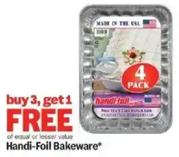 Meijer Handi-Foil Bakeware offer