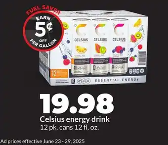 Hy-Vee Celsius energy drink offer