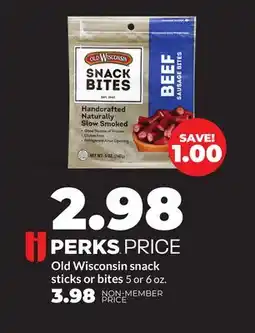 Hy-Vee Old Wisconsin snack sticks or bites offer