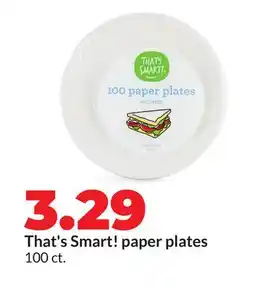 Hy-Vee That's Smart! paper plates offer