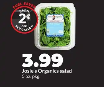 Hy-Vee Josie's Organics salad offer