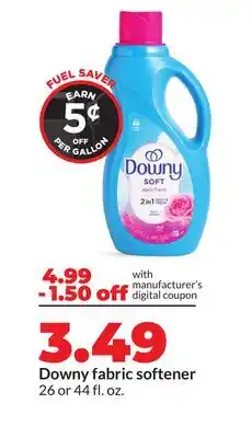 Hy-Vee Downy fabric softener offer