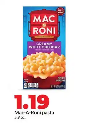 Hy-Vee Mac-A-Roni pasta offer