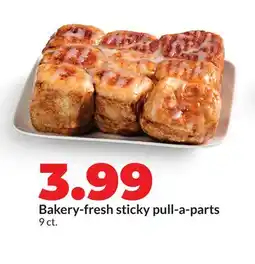 Hy-Vee Bakery-fresh sticky pull-a-parts offer