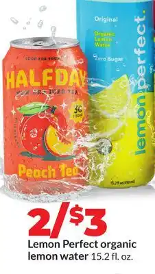 Hy-Vee Lemon Perfect organic lemon water offer