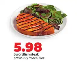 Hy-Vee Swordfish steak offer