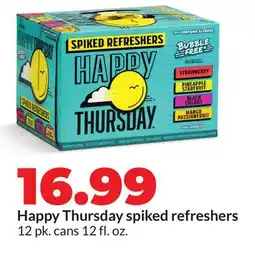 Hy-Vee Happy Thursday spiked refreshers offer