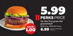 Hy-Vee Hy-Vee True grass-fed ground beef offer