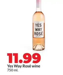 Hy-Vee Yes Way Rosé wine offer