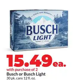 Hy-Vee Busch or Busch Light offer