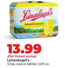Hy-Vee Leinenkugel's offer