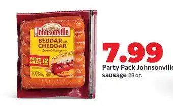 Hy-Vee Party Pack Johnsonville sausage offer