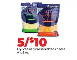 Hy-Vee Hy-Vee natural shredded cheese offer