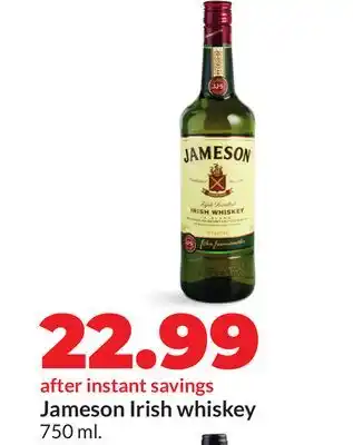 Hy-Vee Jameson Irish whiskey offer
