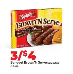 Hy-Vee Banquet Brown'N Serve sausage offer
