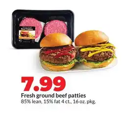 Hy-Vee Fresh ground beef patties offer