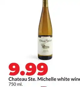 Hy-Vee Chateau Ste. Michelle white wine offer