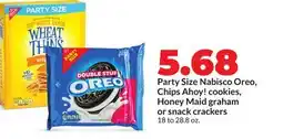 Hy-Vee Party Size Nabisco Oreo, Chips Ahoy! cookies, Honey Maid graham or snack crackers offer
