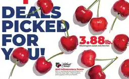 Hy-Vee Washington sweet red cherries offer