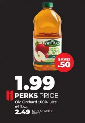 Hy-Vee Old Orchard 100% juice offer