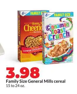 Hy-Vee Family Size General Mills cereal offer