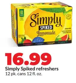Hy-Vee Simply Spiked refreshers offer