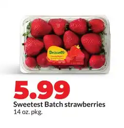 Hy-Vee Sweetest Batch strawberries offer
