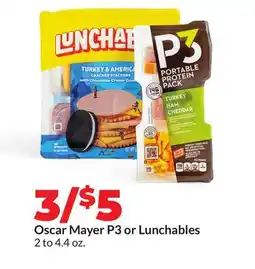 Hy-Vee Oscar Mayer P3 or Lunchables offer