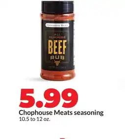 Hy-Vee Chophouse Meats seasoning offer