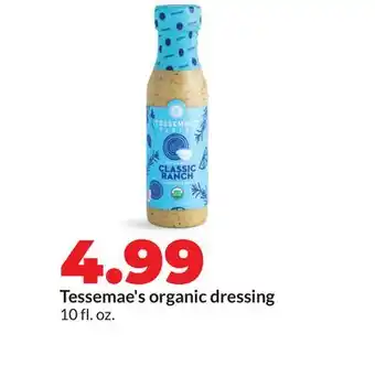 Hy-Vee Tessemae's organic dressing offer
