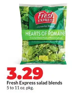 Hy-Vee Fresh Express salad blends offer
