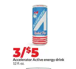Hy-Vee Accelerator Active energy drink offer