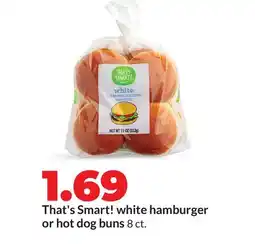 Hy-Vee That's Smart! white hamburger or hot dog buns offer
