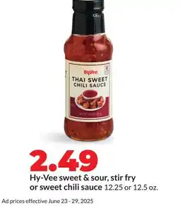 Hy-Vee Hy-Vee sweet & sour, stir fry or sweet chili sauce offer