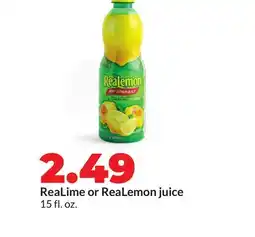 Hy-Vee ReaLime or ReaLemon juice offer