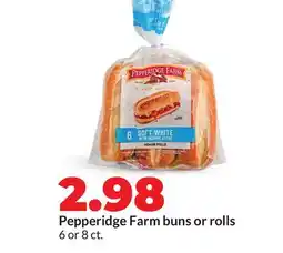 Hy-Vee Pepperidge Farm buns or rolls offer