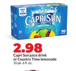 Hy-Vee Capri Sun juice drink or Country Time lemonade offer