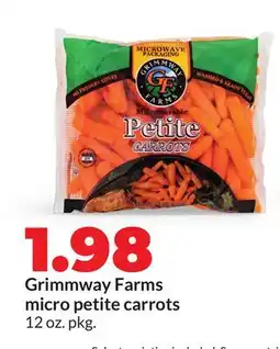 Hy-Vee Grimmway Farms micro petite carrots offer