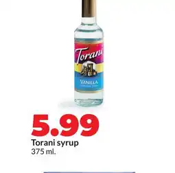 Hy-Vee Torani syrup offer