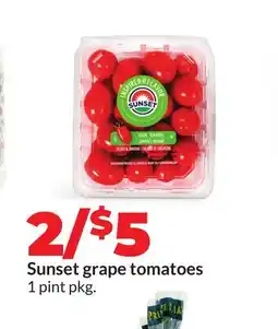 Hy-Vee Sunset grape tomatoes offer