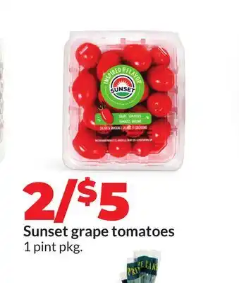 Hy-Vee Sunset grape tomatoes offer