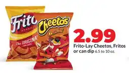 Hy-Vee Frito-Lay Cheetos, Fritos or can dip offer