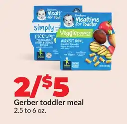 Hy-Vee Gerber toddler meal offer