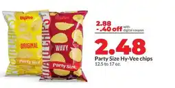 Hy-Vee Party Size Hy-Vee chips offer