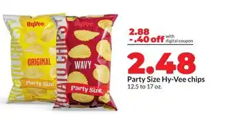 Hy-Vee Party Size Hy-Vee chips offer