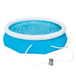 Walmart Bluescape Fast Set 10’ x 30” Round Inflatable Soft Sided Above Ground Pool Set offer