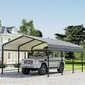 Walmart COSIEST 10' x 20' Outdoor Heavy Duty Carport with Galvanized Steel Roof for Car, Boat, Truck offer