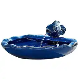 Walmart Smart Solar 21372R01 Solar Powered Koi Fountain Bowl with Pump and Filter, Blue offer